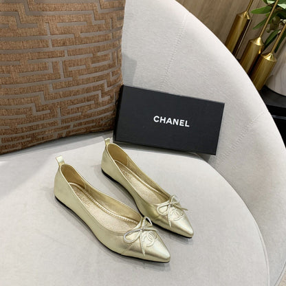 Cha*ne*l Style Butterfly Belt Rolling Shoes: Timeless Elegance and Comfort