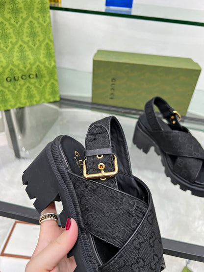 Gu*cc*i Classic Thick-Soled Roman Sandals