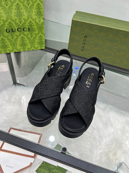 Gu*cc*i Classic Thick-Soled Roman Sandals