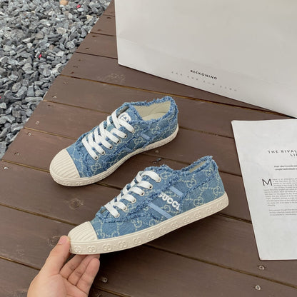 Gu*cc*i G*G Denim Sneakers