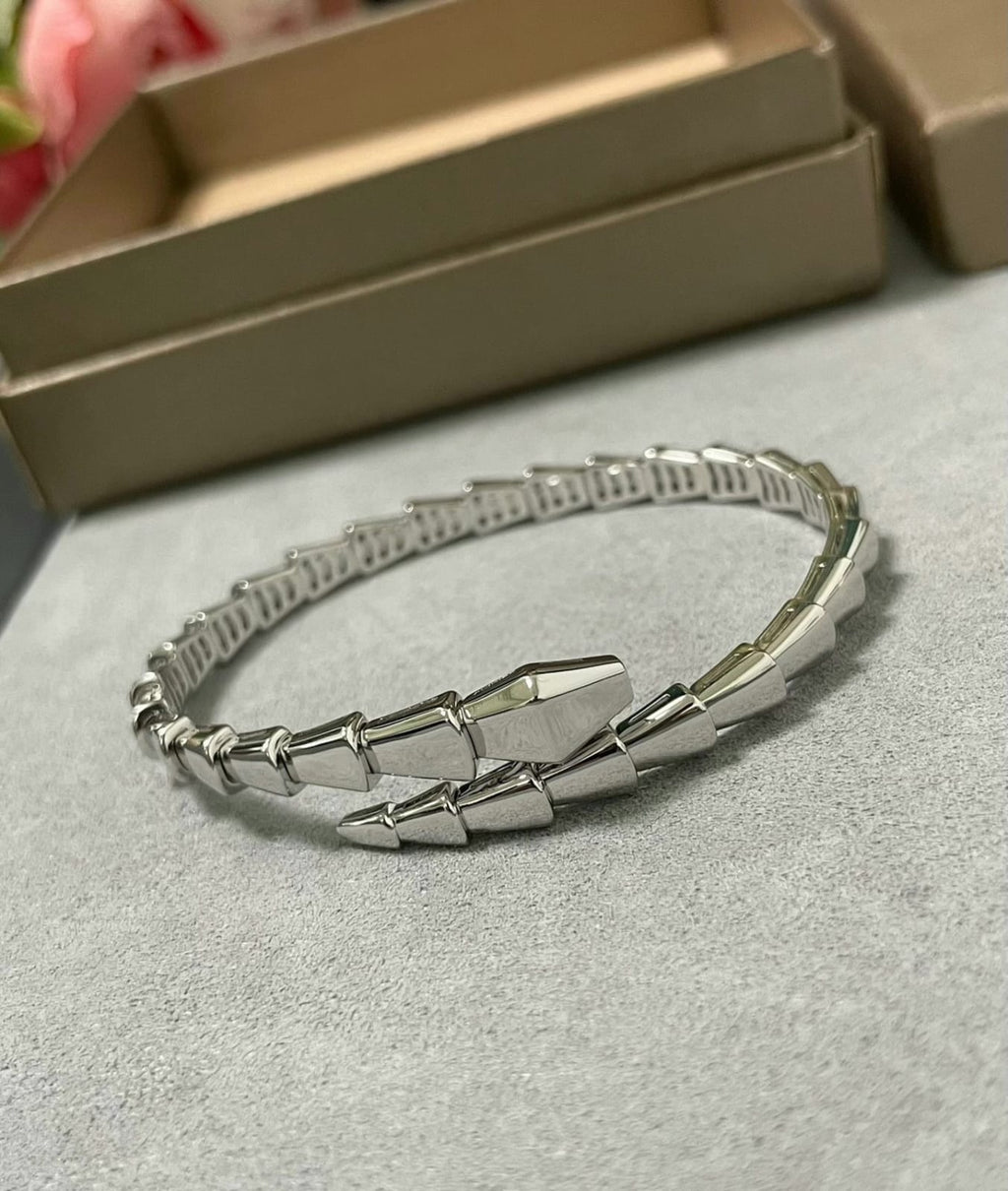 Snake Coil Diamond Bracelet | 925