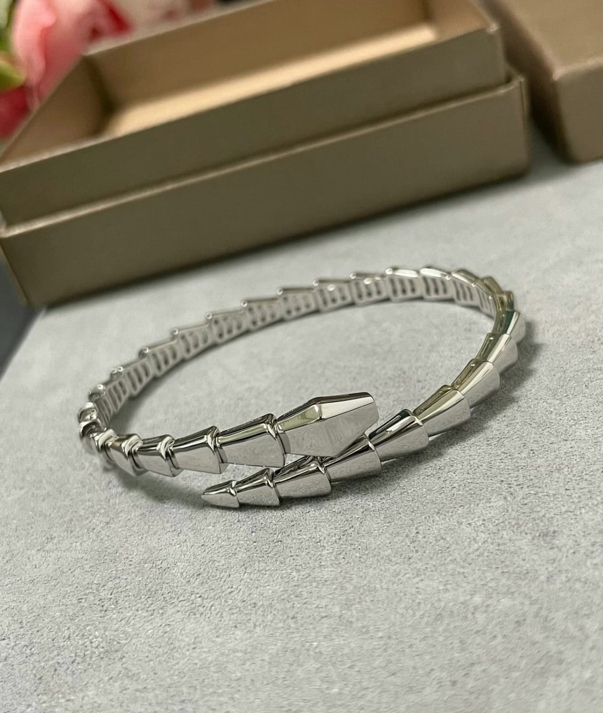 Snake Coil Diamond Bracelet | 925