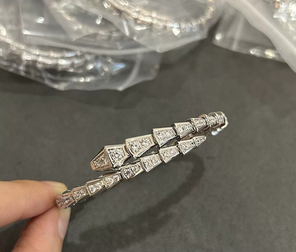 Snake Coil Diamond Bracelet | 925
