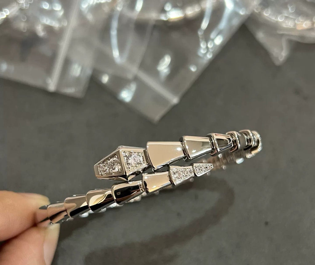 Snake Coil Diamond Bracelet | 925