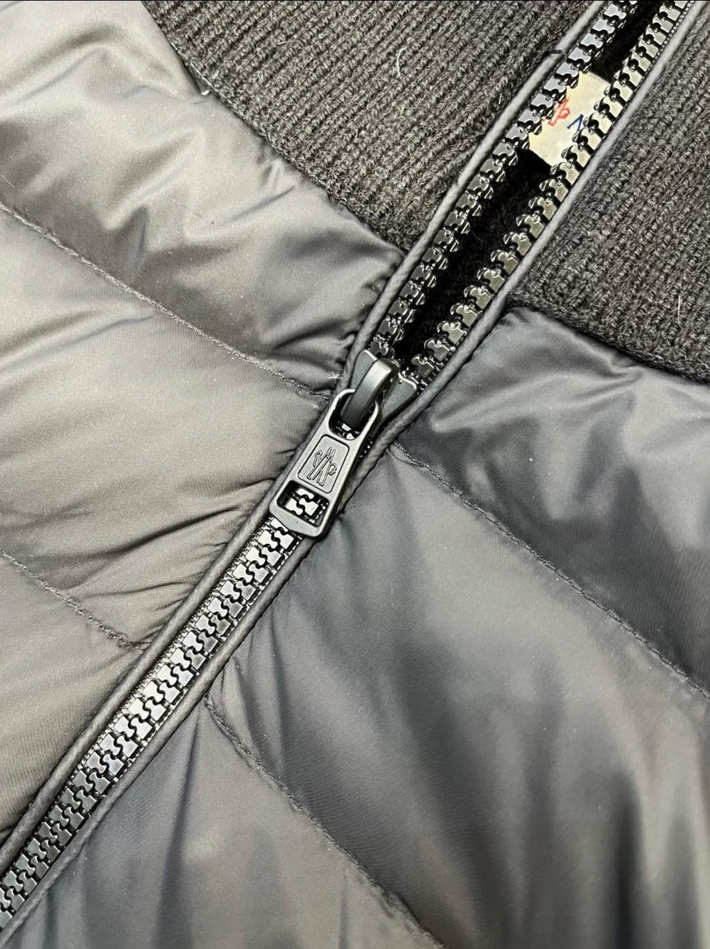 Men’s Hooded Knit-Paneled Down Jacket