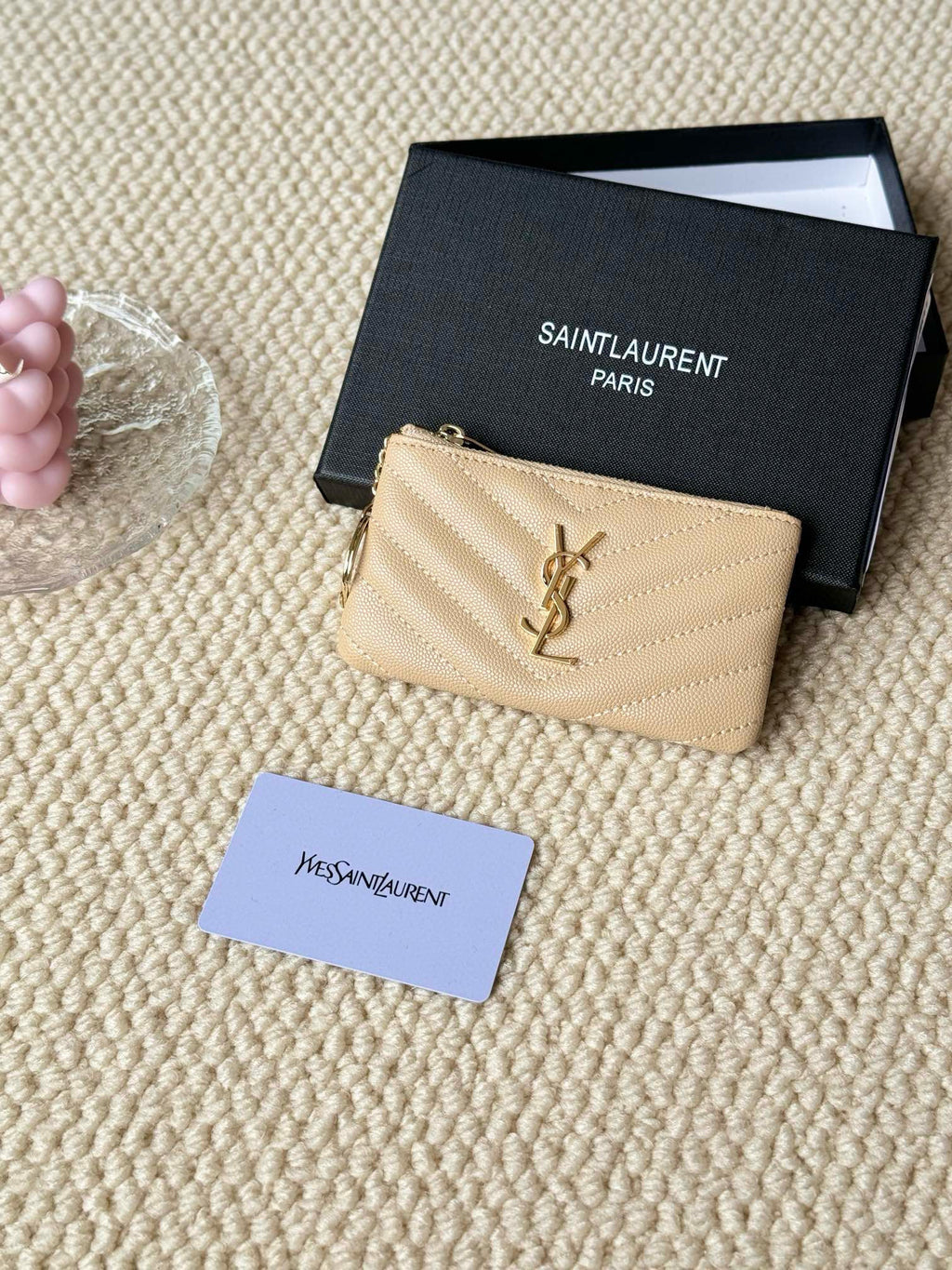 Luxury Quilted Key Pouch