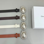 Médaillon Oval Buckle Belt — 25 mm