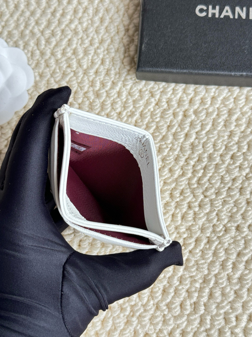 Quilted Lambskin Card Holder