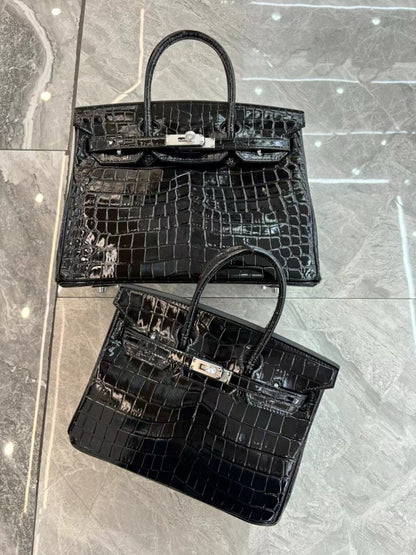 Her*mes Crocodile Pattern Birkin Bag