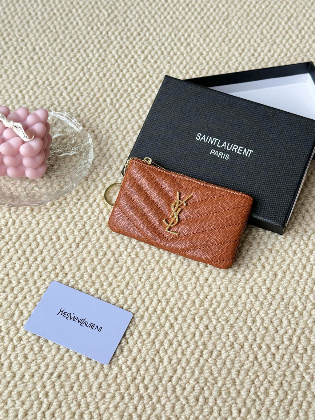 Luxury Quilted Key Pouch