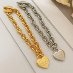 Heart Charm Bracelet | Silver | Brass | Artisan Collection