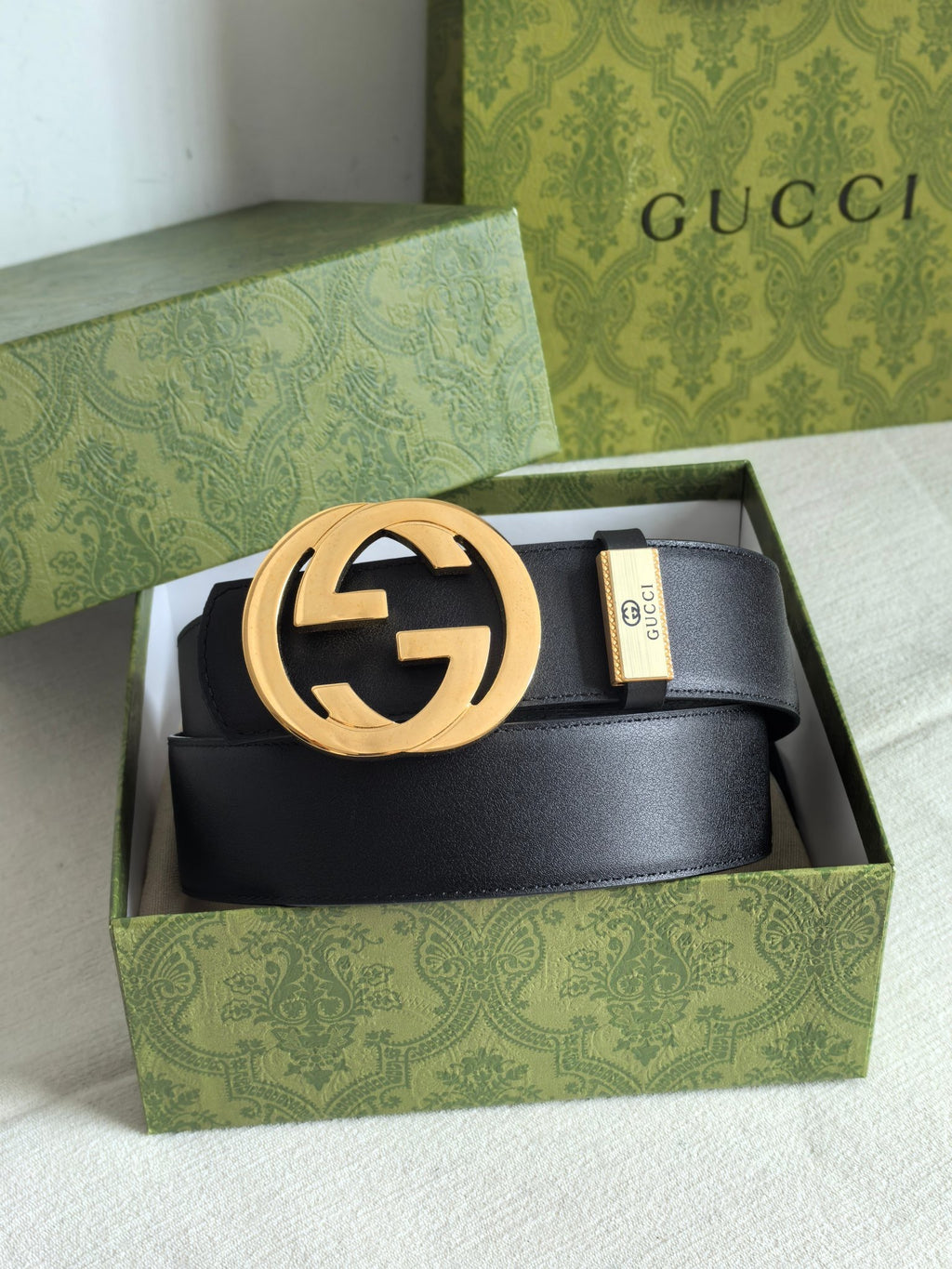 Men’s Interlocking Double Buckle Reversible Belt — 3.8 cm