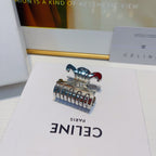 Gold Metal Triumphal Arch Hair Claw Clip – Large Size