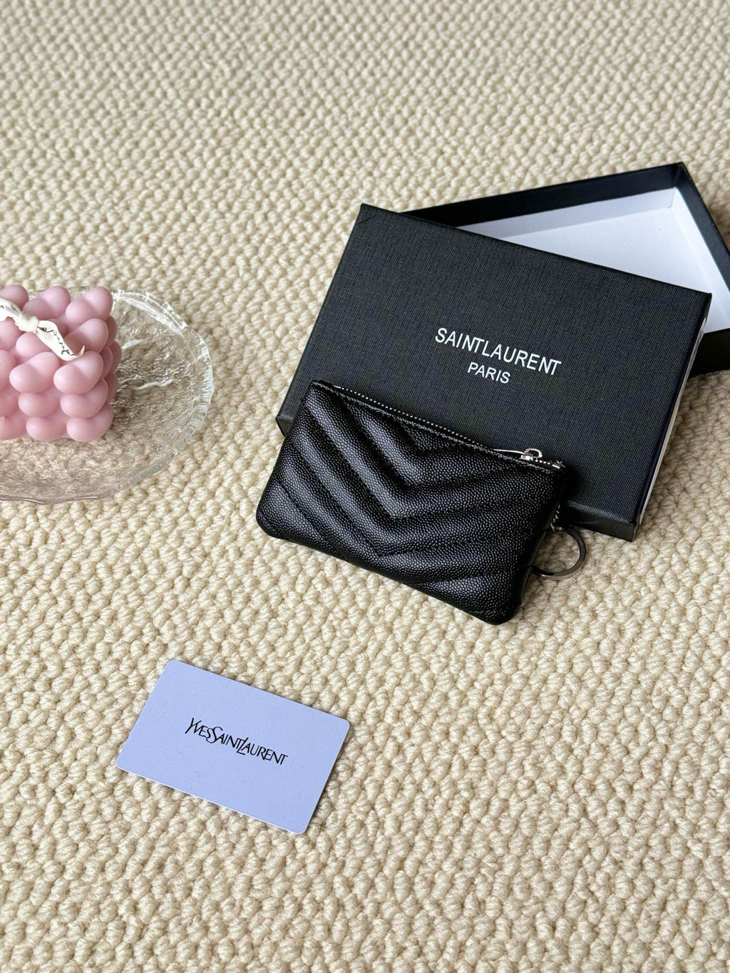 Luxury Quilted Key Pouch