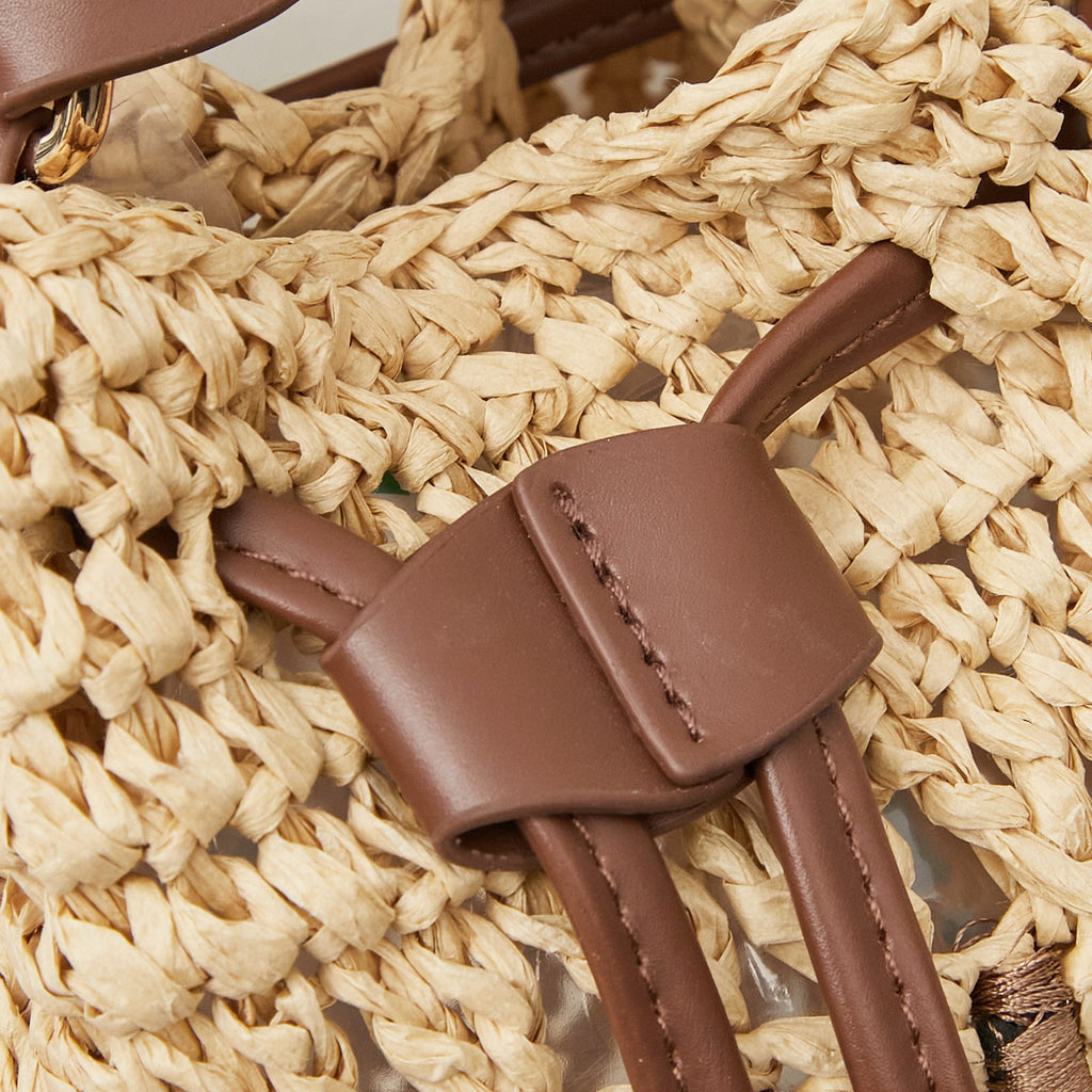 M. M Woven Bucket Bag