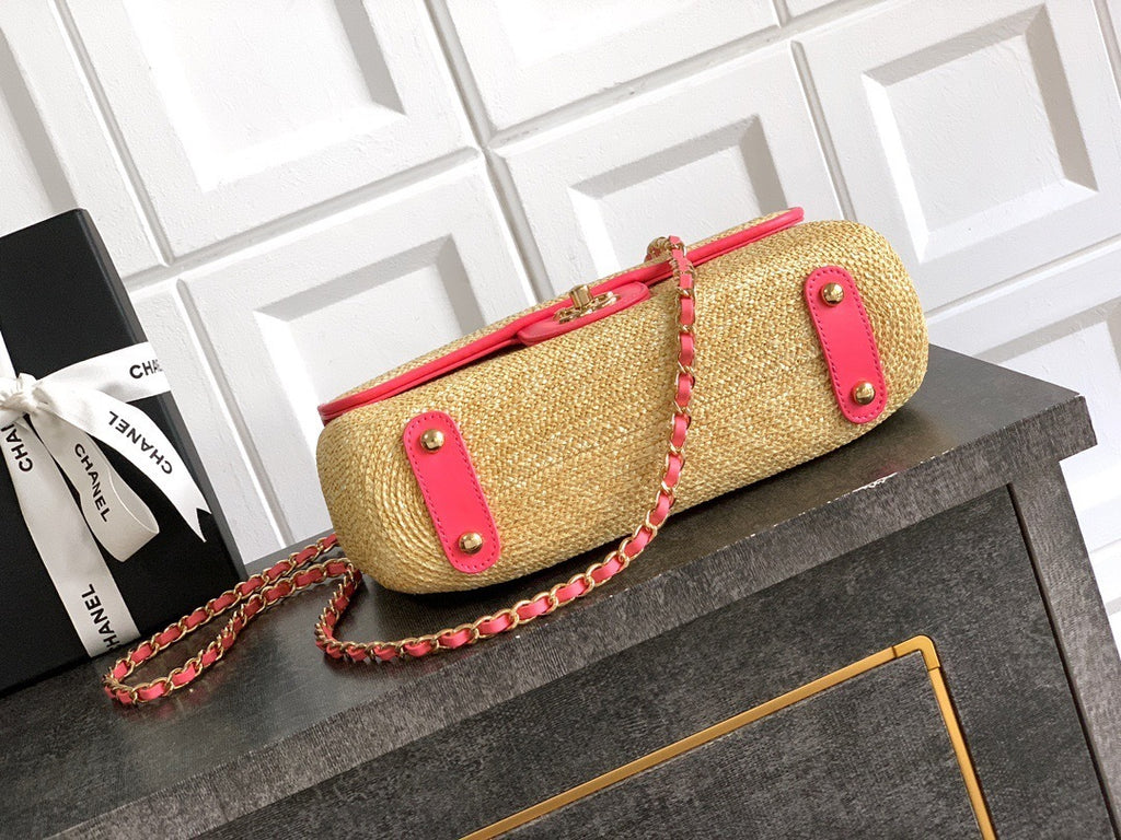 Large Woven Flap Bag – Summer Edition (Premium Quality++)