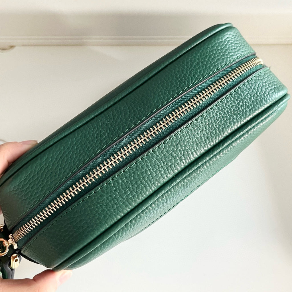 Classic Embossed Leather Camera Bag  (Genuine Cowhide)