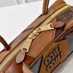 Patchwork Bowling Bag – Versatile & Unique Design