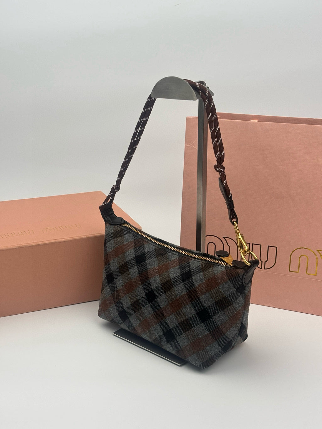 Plaid Mini Lunch Box Bag – Autumn/Winter Limited Edition
