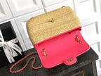 Large Woven Flap Bag – Summer Edition (Premium Quality++)