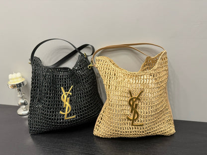 Y*S*L Handcrafted Crochet Net Shoulder Bag