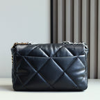 19 Bag | Goatskin Leather | 24K Gold-Tone Hardware | Medium 30cm (Premium Quality )