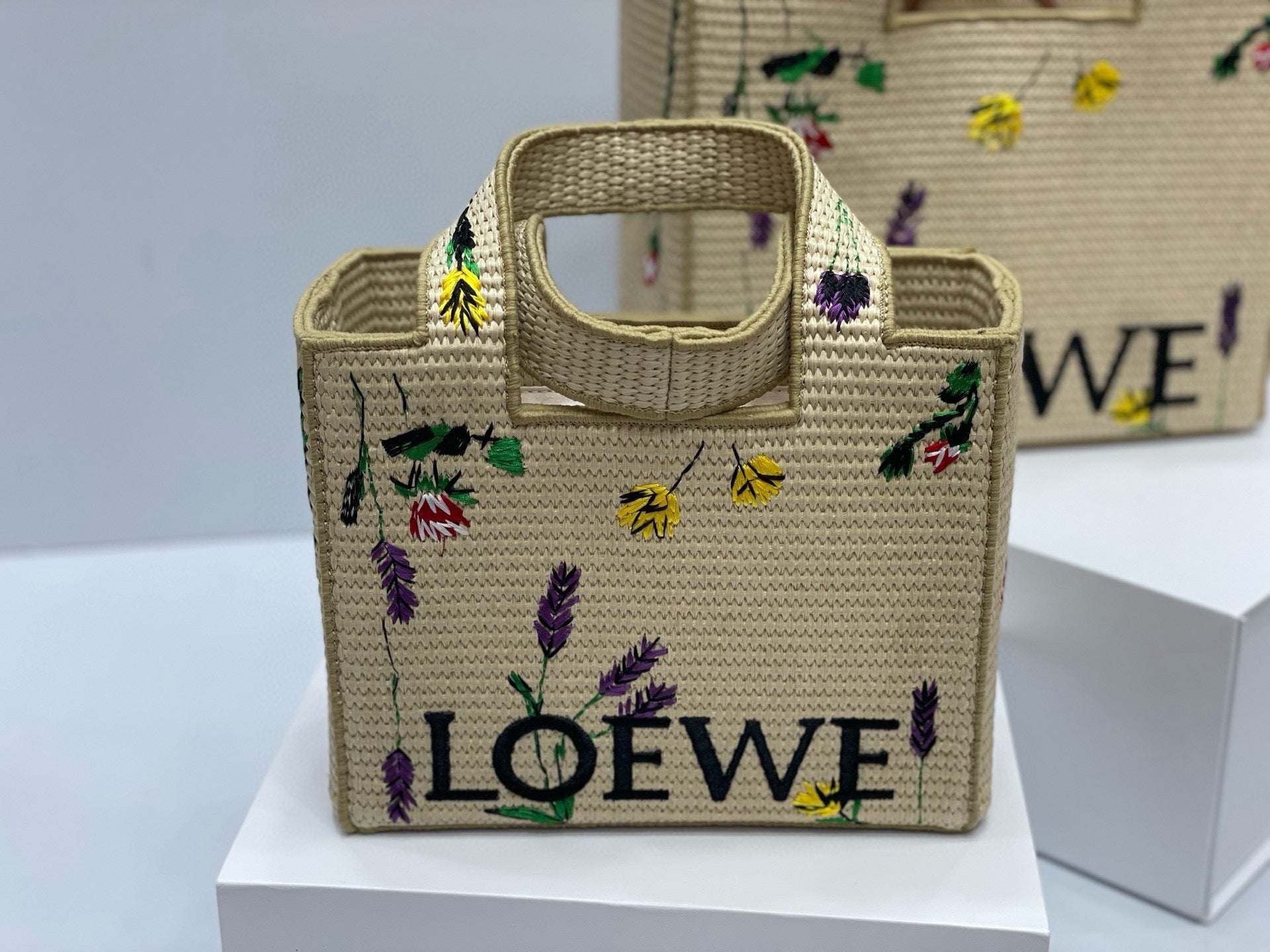 Summer Woven Tote Bag