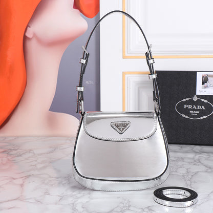 Pr*da Cl*eo Mini Bag in Brushed Leather - Your Modern Elegance Essential!