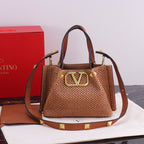 Handwoven Studded Tote Bag