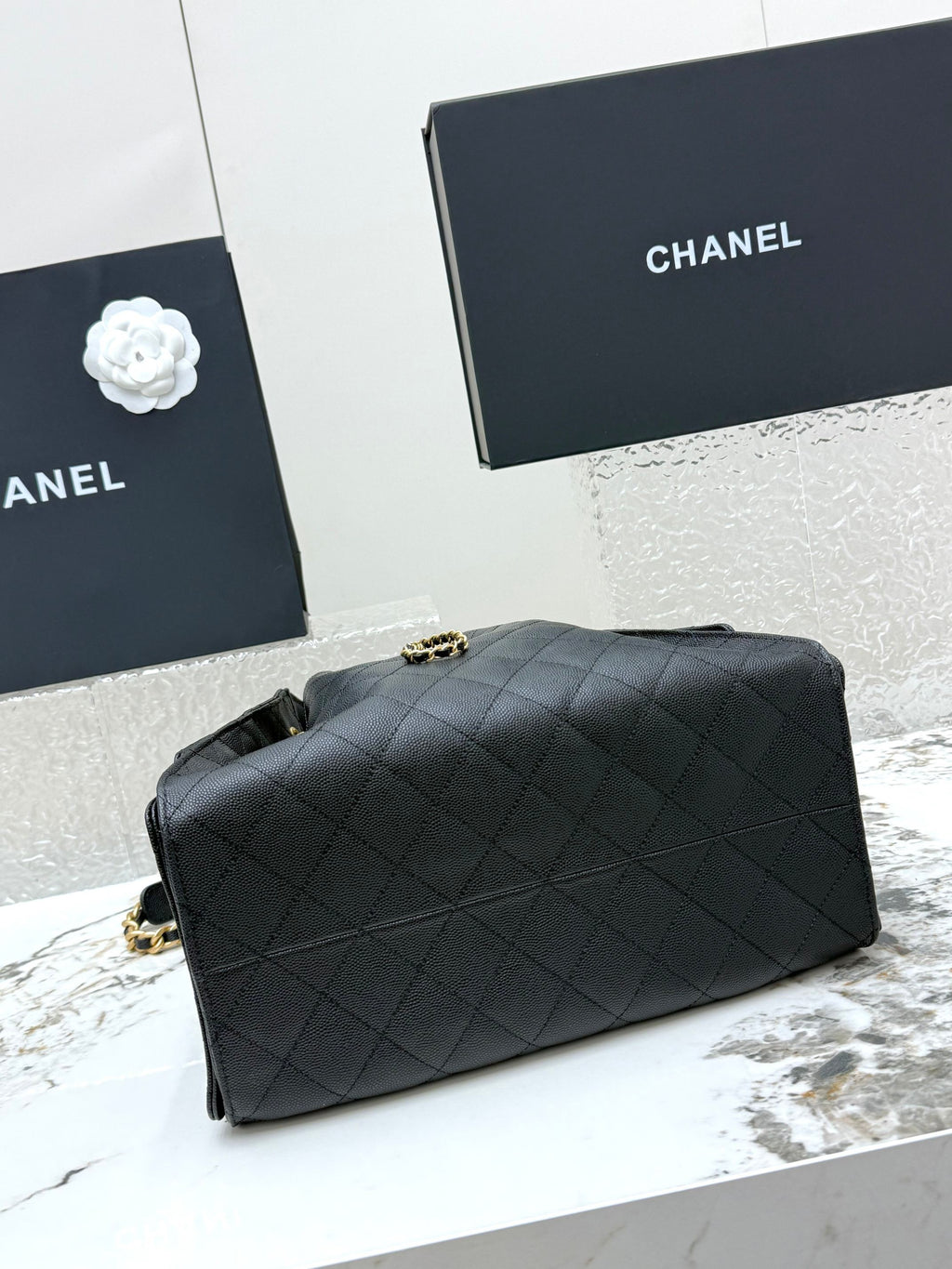 Caviar Leather Hobo Bag | 25C | Large | Premium quality|