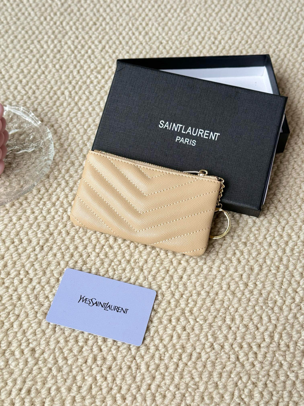 Luxury Quilted Key Pouch