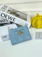D Bow Logo Card Holder | S2867/ S2866| Lambskin |