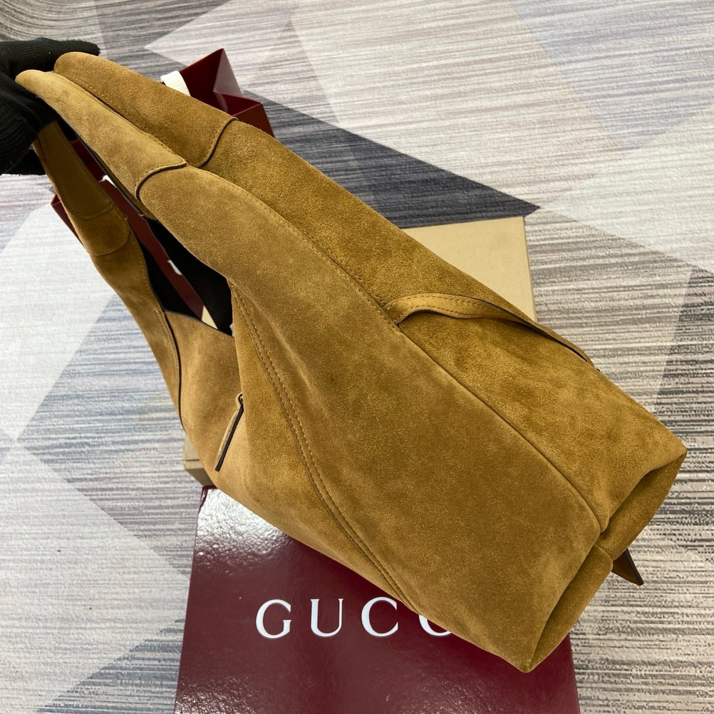 G Luxury Suede Tote Bag – Premium Craftsmanship