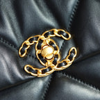 19 Bag | Goatskin Leather | 24K Gold-Tone Hardware | Medium 30cm (Premium Quality )