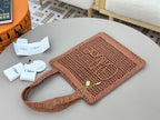 Handwoven Raffia &  Calfskin Tote (Premium Quality)