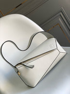 Premium Geometric Soft Leather Shoulder Bag – DSX