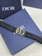 Gold Buckle Elastic Waist Belt