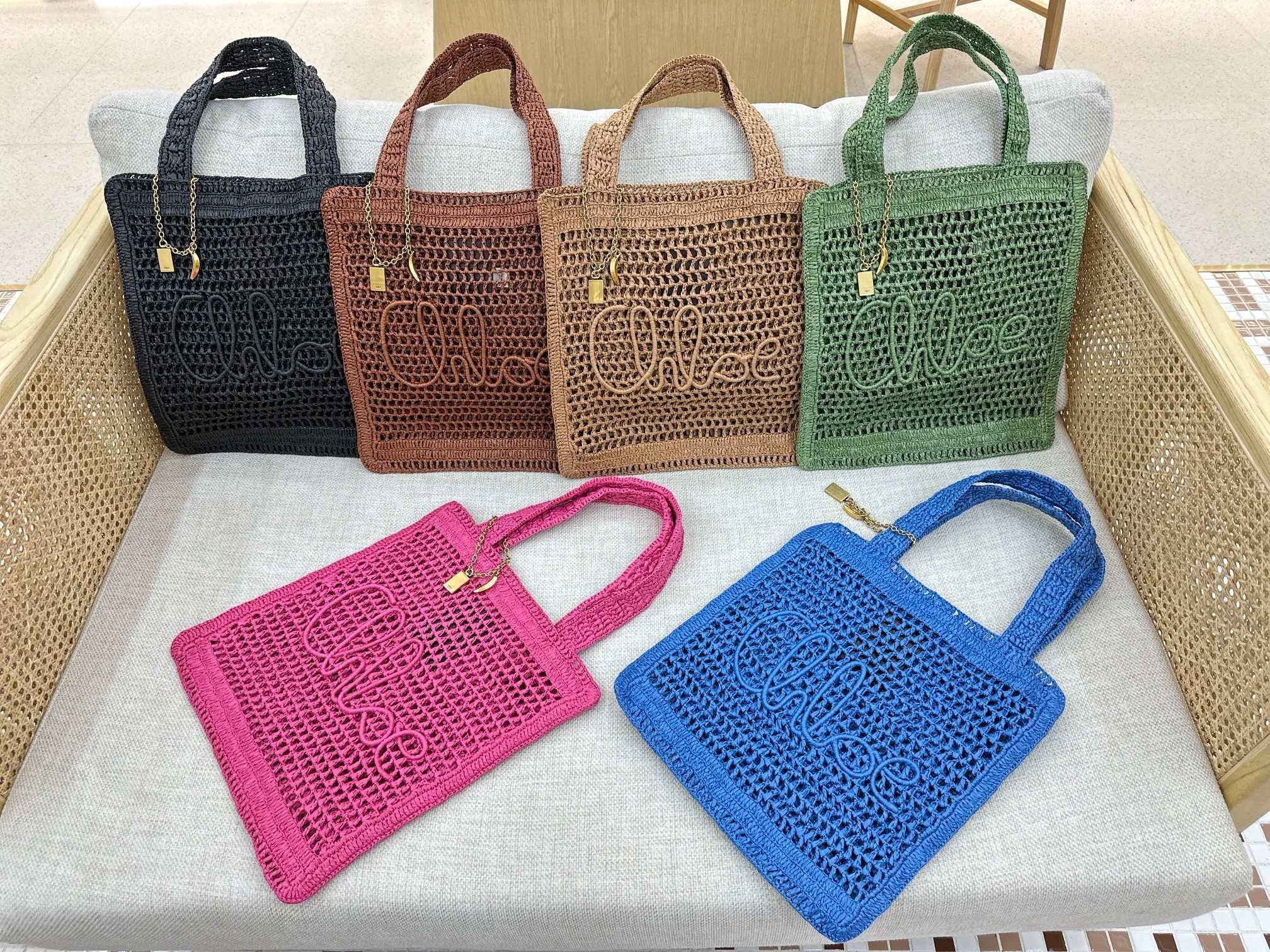Handwoven Raffia &  Calfskin Tote (Premium Quality)