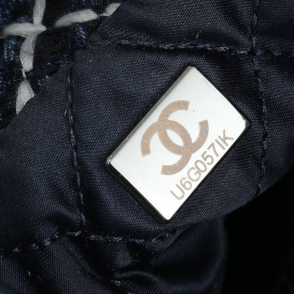 24P Denim Trash Bag Tote