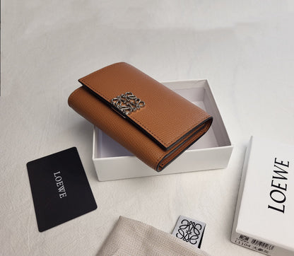 Meticulously Crafted L*o*ew*e Pebble Grain Calf Wallet