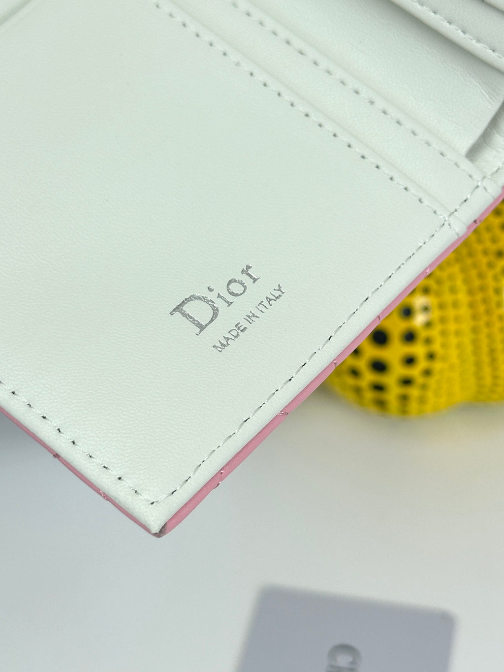 D Bow Logo Card Holder | S2867/ S2866| Lambskin |