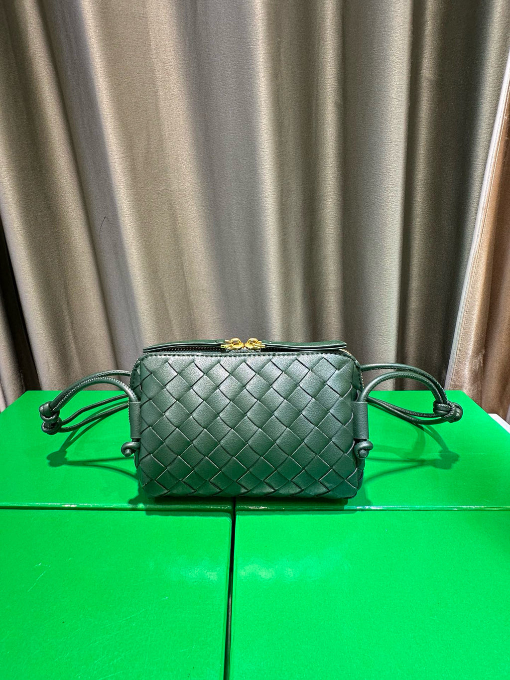 Woven Leather Concert Pouch