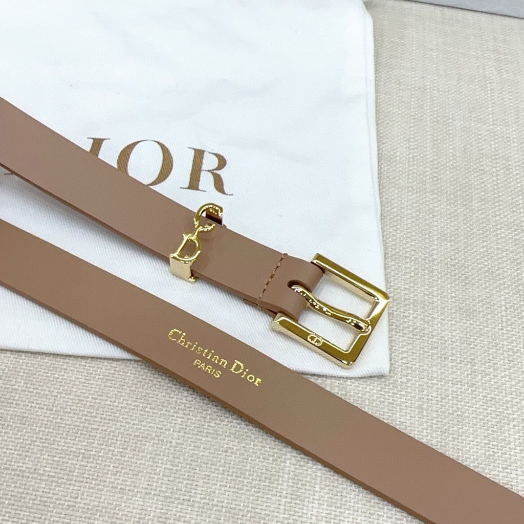 Slim Reversible Leather Waist Belt – 2.0cm