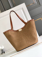 Raffia Woven Tote Bag