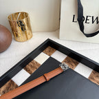 Anagram Buckle Leather Belt
