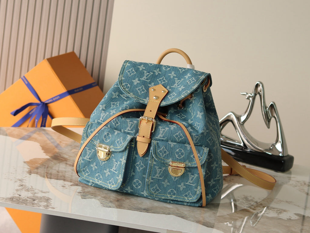 Premium Edition – Denim Canvas Backpack (Limited Vintage Style)