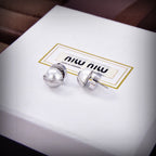 Gold-Tone Alphabet Stud Earrings