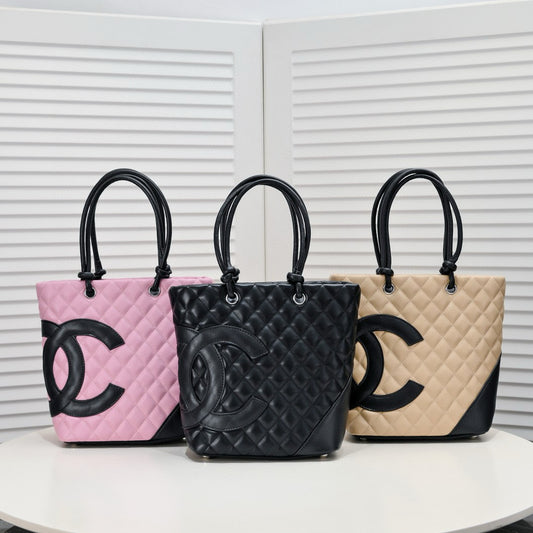 CHA*NEL Cambon Line Medium Tote