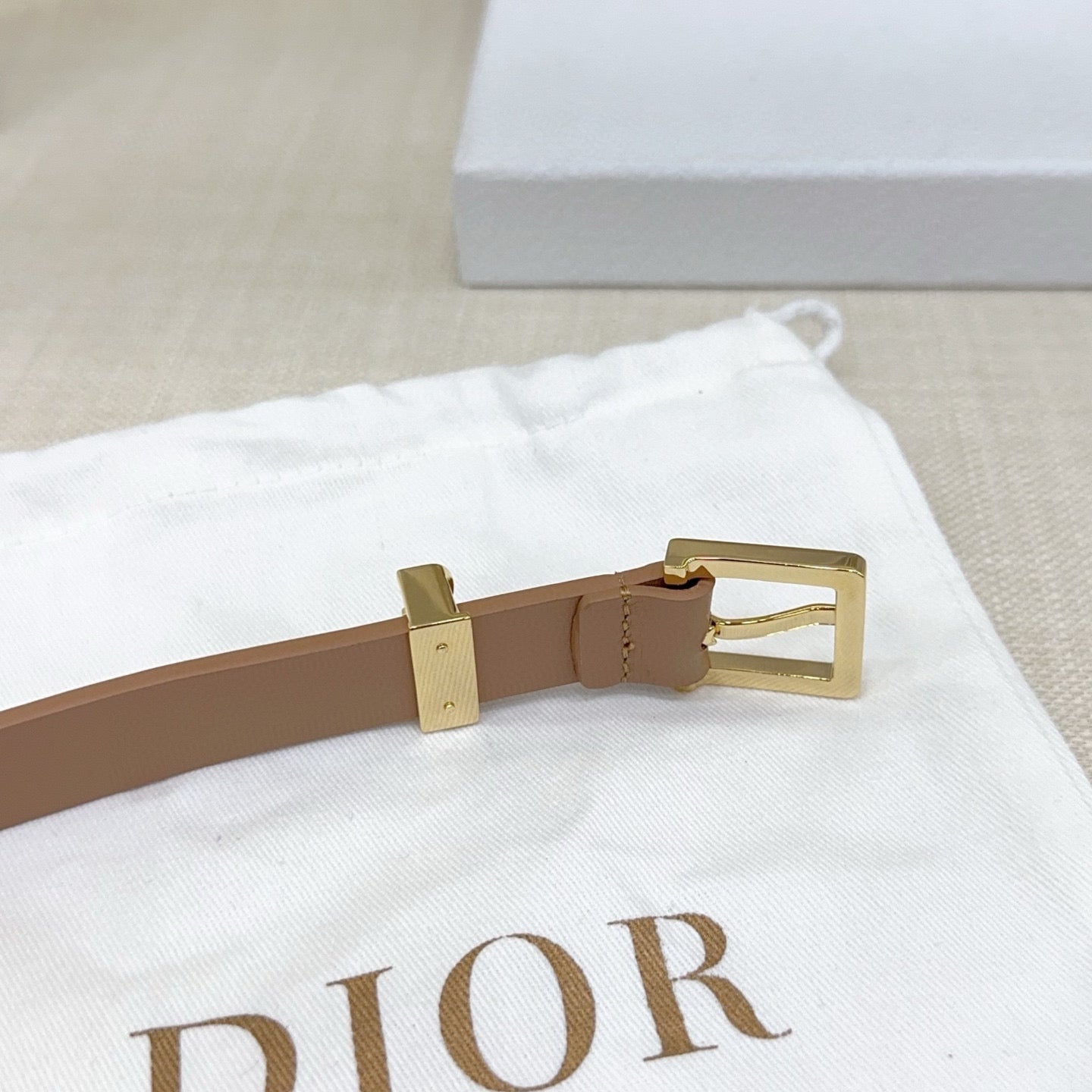 Slim Reversible Leather Waist Belt – 2.0cm