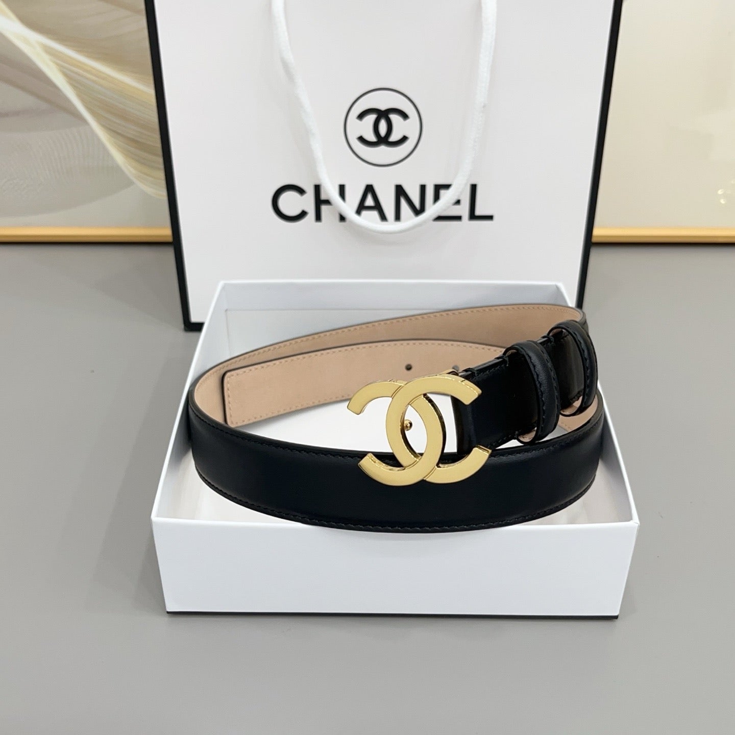 Logo Reversible Belt | 3cm | Calfskin Leather